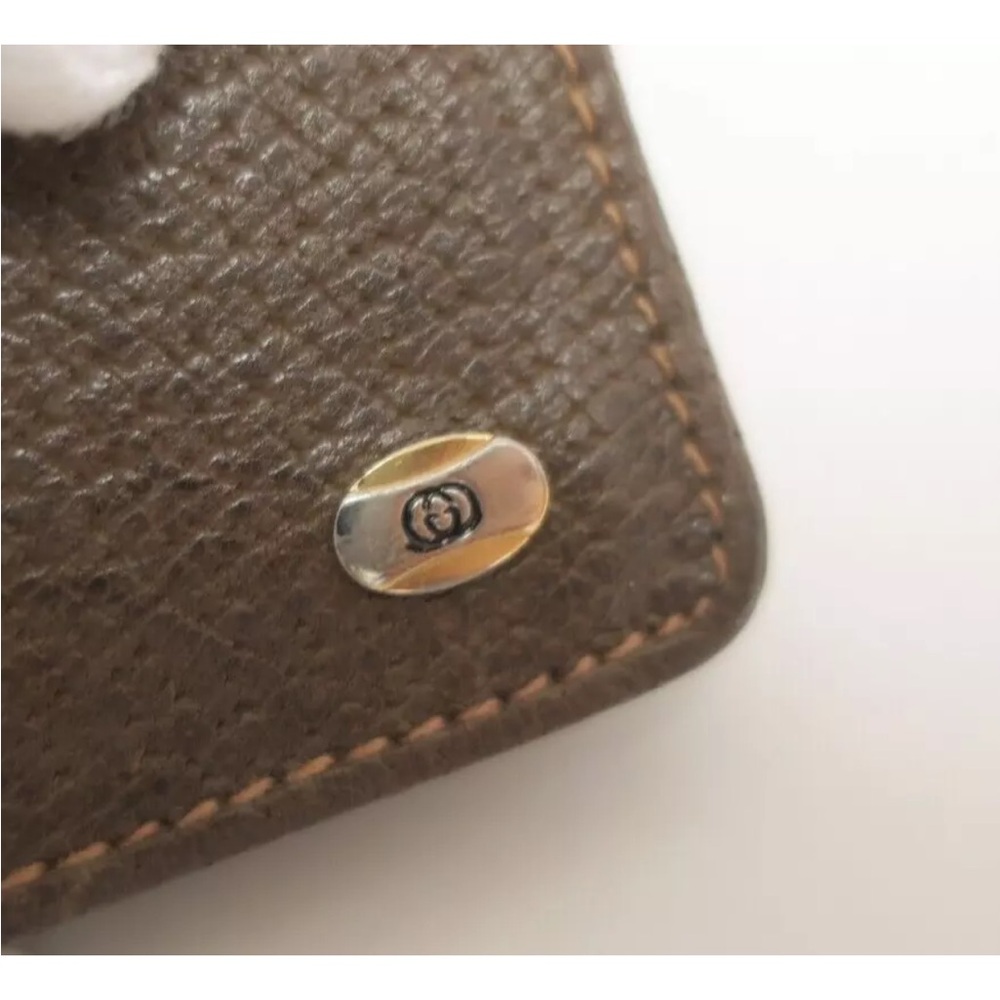 Authentic GUCCI GG PVC Leather Bifold Compact Wallet #30707 - Picture 7 of 14